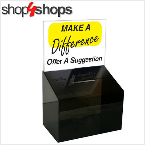 Marketing Holders Raffle Ballot Box Suggestion Box 10 Ballot Box Black Suggestion Comment Contest Collection Box 